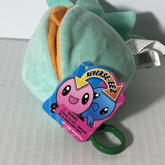 Reverse-EEZ Plush Octopus – 4" Teal & Orange Reversible Mood Toy NEW - Picture 7 of 10